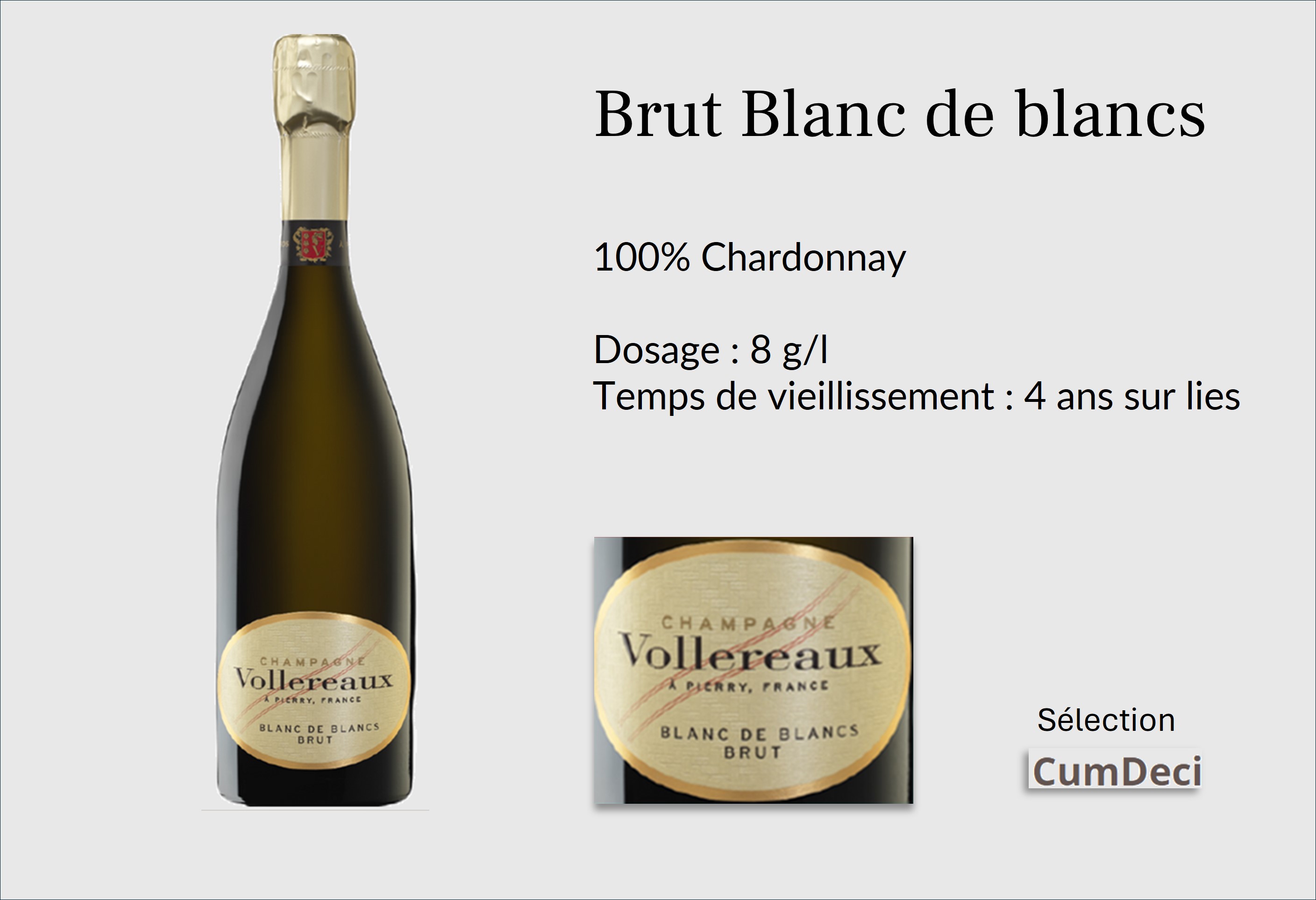 champagne vollereaux brut blanc de blancs